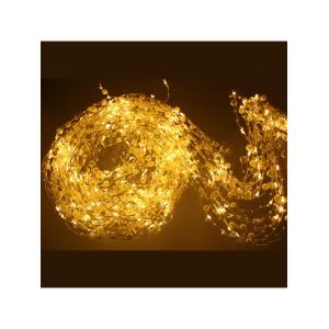 Гирлянда "Роса" штора 160 СВД, жемчуг 10 нитей, 3х2, цвет белый теплый