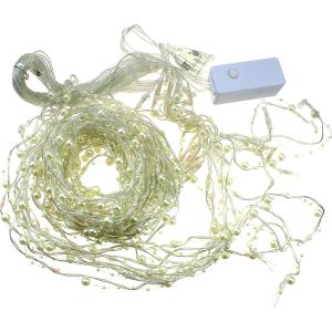 Гирлянда "Роса" штора 160 СВД, жемчуг 10 нитей, 3х2, цветная