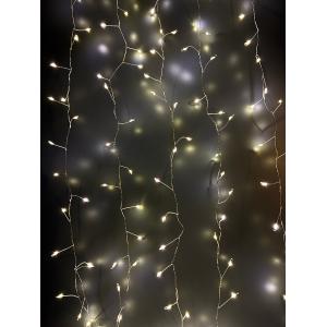 Гирлянда "Роса" штора 600 СВД, 3х2м, цвет теплый белый