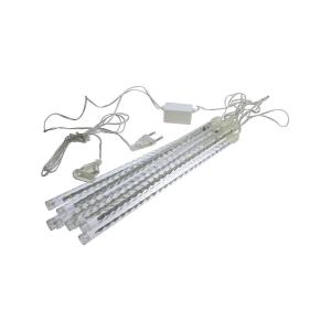 Гирлянда сосульки тающие 8шт по 12 свд, белая 30х200 см