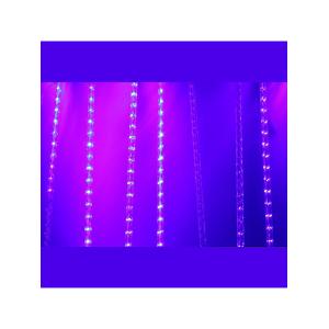 Гирлянда сосульки тающие 8шт по 18 свд, синяя 45х200 см