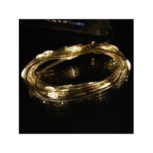 Гирлянда светодиодная "Роса", 3AA,10м 100LED-WW