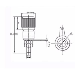 Гнездо "БАНАН" пластик,никель пара APP-076