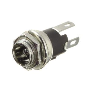 Гнездо питания 5.5*2.1мм DJK-04A на панель крепление на гайку