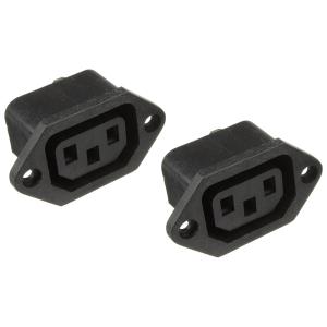 Гнездо сетевое для ПК в корпус, 2 штуки