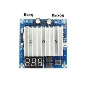 Источник питания с кнопочным управлением и вольтметром
