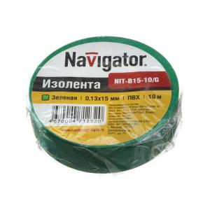 Изолента зеленая Navigator 0.15*10м