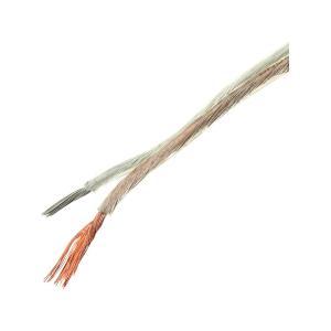 Кабель акустический прозрачный 2*0.25, силикон Strong 1 метр