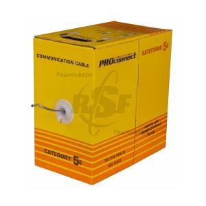 Кабель FTP 8P8C 1 метр 5 кат 8жил 26AWG, CCA, CAT5 Proconnect экран