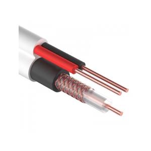 Кабель ККСВ-В+2х0,5 мм белый для видеонаблюдения 1 метр