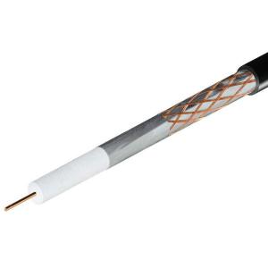 Кабель RG6U черный наружный МЕДЬ REXANT 01-2232 1 метр