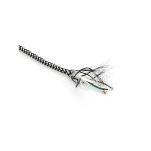 Кабель USB 4 жилы, оплетка ткань, без экрана на 2А 1 метр