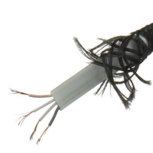 Кабель USB 4 жилы, плоский, оплетка ткань 2А, 5 метров