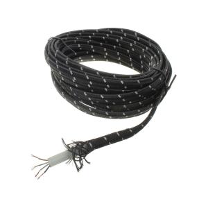 Кабель USB 4 жилы, плоский, оплетка ткань 2А, 5 метров