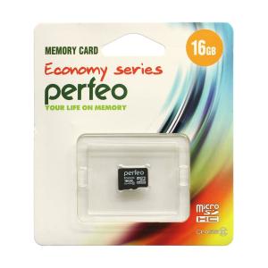 Карта памяти 16GB MicroSD Perfeo без адаптера
