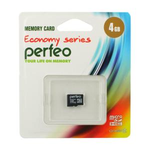 Карта памяти 4GB MicroSD Perfeo без адаптера