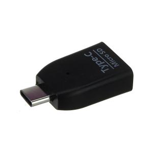 Картридер microSD(G)-USB Type-C, черный