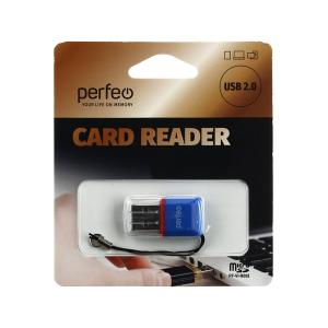 Картридер Perfeo microSD(G)-USB(A) PF-VI-R008