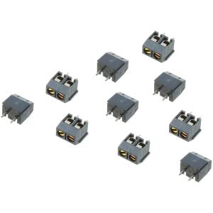 Клеммник Degson DG306-5.0-02P-11-00AH (упаковка 10шт) 2 контакта, серый