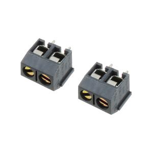 Клеммник Degson DG306-5.0-02P-11-00AH (упаковка 2шт) 2 контакта, серый