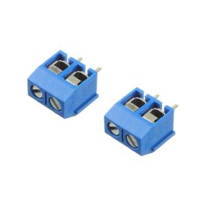 Клеммник Degson DG306-5.0-02P-12-00AH (упаковка 2шт) 2 контакта, синий