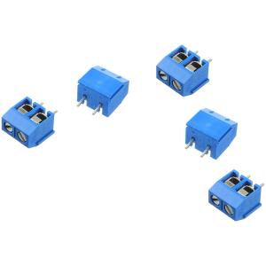 Клеммник Degson DG306-5.0-02P-12-00AH (упаковка 5шт) 2 контакта, синий