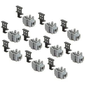 Клеммник Degson DG801-02P-11-00A(H) (упаковка 10шт) с держателем предохранителя на 2 контакта