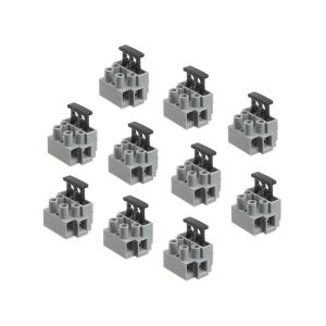 Клеммник Degson DG801-02P-11-00A(H) (упаковка 10шт) с держателем предохранителя на 2 контакта