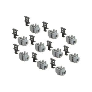 Клеммник Degson DG801-02P-11-00A(H) (упаковка 10шт) с держателем предохранителя на 2 контакта