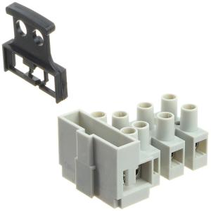 Клеммник Degson DG801-04P-11-00A(H) с держателем предохранителя на 4 контакта.