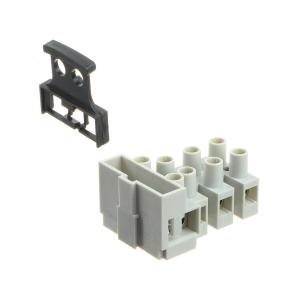 Клеммник Degson DG801-04P-11-00A(H) с держателем предохранителя на 4 контакта.