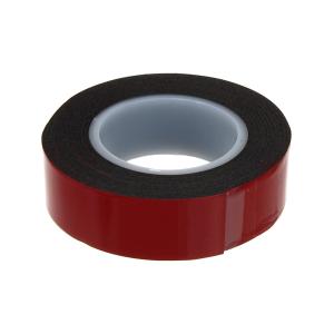 Клейкая лента двухсторонняя 1,0х19мм 2м, черная на вспененной основе