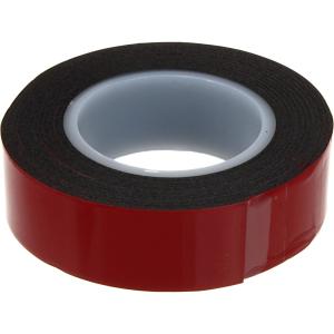 Клейкая лента двухсторонняя 1,0х19мм 2м, черная на вспененной основе