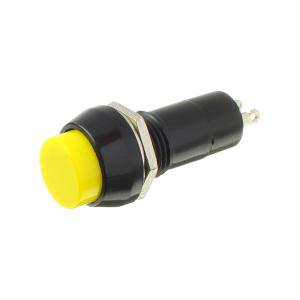 Кнопка 10мм желтая на размыкание