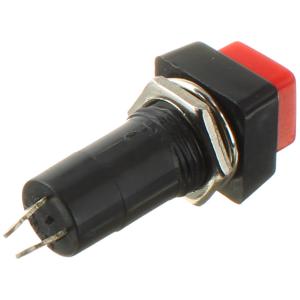 Кнопка 10мм квадратная красная на размыкание