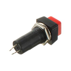 Кнопка 10мм квадратная красная на размыкание