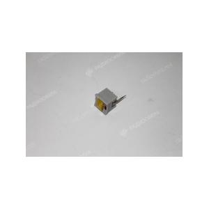 Кнопка 15мм квадратная 5*12 желтый с фиксацией 6PIN +СВД