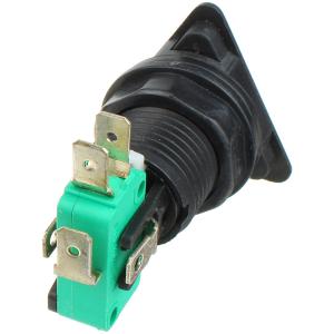 Кнопка 35мм треугольная красная 250V/10A замыкание/размыкание