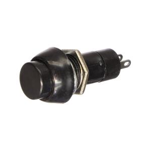 Кнопка d10мм черная с фиксацией