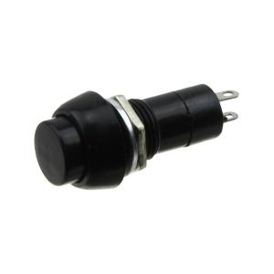 Кнопка d10мм черная с фиксацией