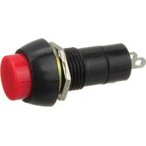 Кнопка d10мм красная с фиксацией 