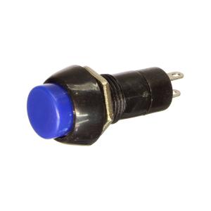 Кнопка d10мм синяя с фиксацией, круглая