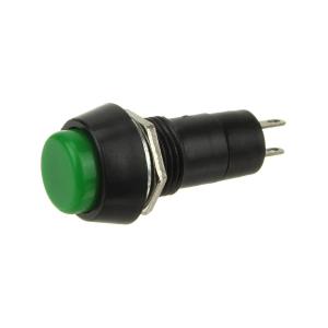 Кнопка d10мм зеленая без фиксации