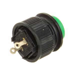 Кнопка d10мм зеленый без фиксации дудка 2конт 250В 1А