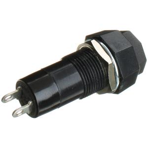 Кнопка d12.5мм B165B (PSW-6A-B) НР без фиксации, черная