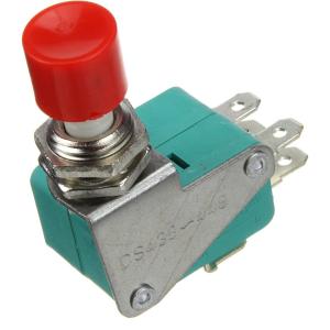 Кнопка d12мм красная, без фиксации DC-438-448