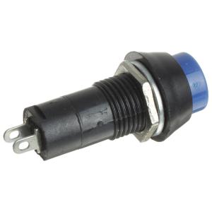 Кнопка d12мм синяя с фиксацией, круглая