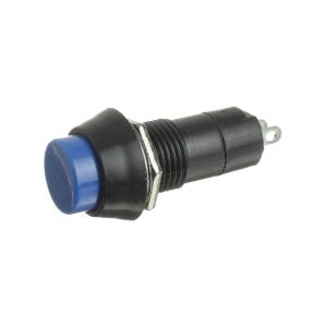 Кнопка d12мм синяя с фиксацией, круглая