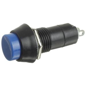 Кнопка d12мм синяя с фиксацией, круглая