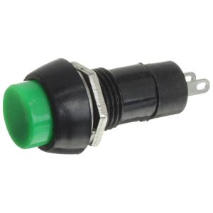 Кнопка d12мм зеленая с фиксацией, круглая